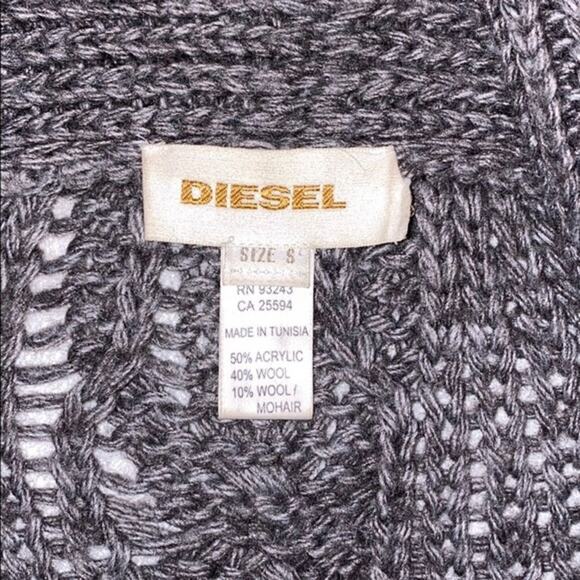 Diesel Great Oversized Button Cardigan Sweater | Sz S - Picture 6 of 10